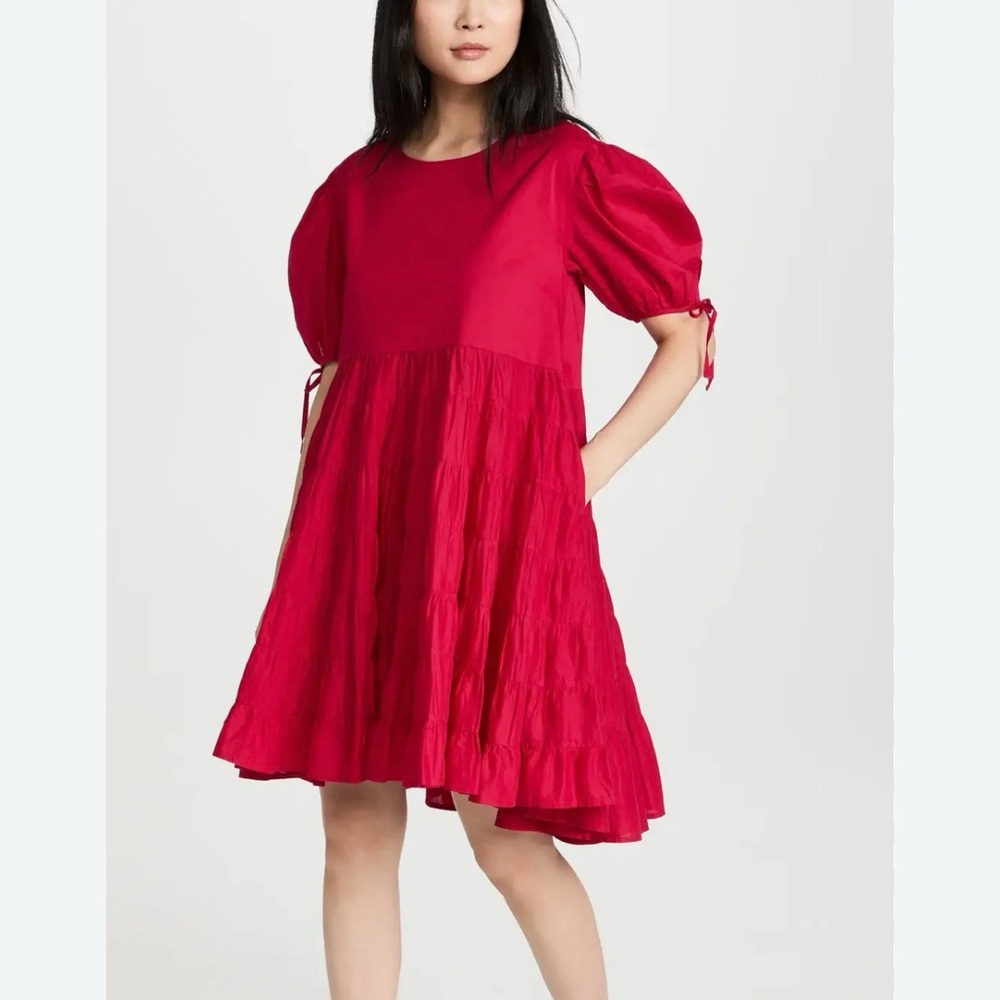 Elegant Red Midi Dress